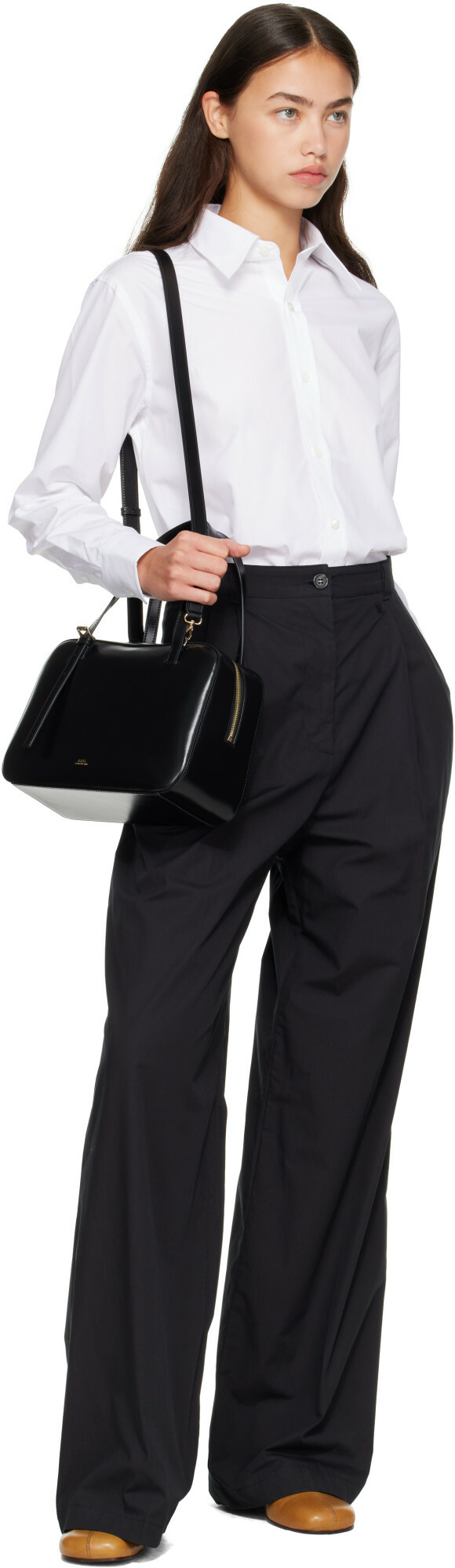 A.P.C. Black Virginie Box Bag