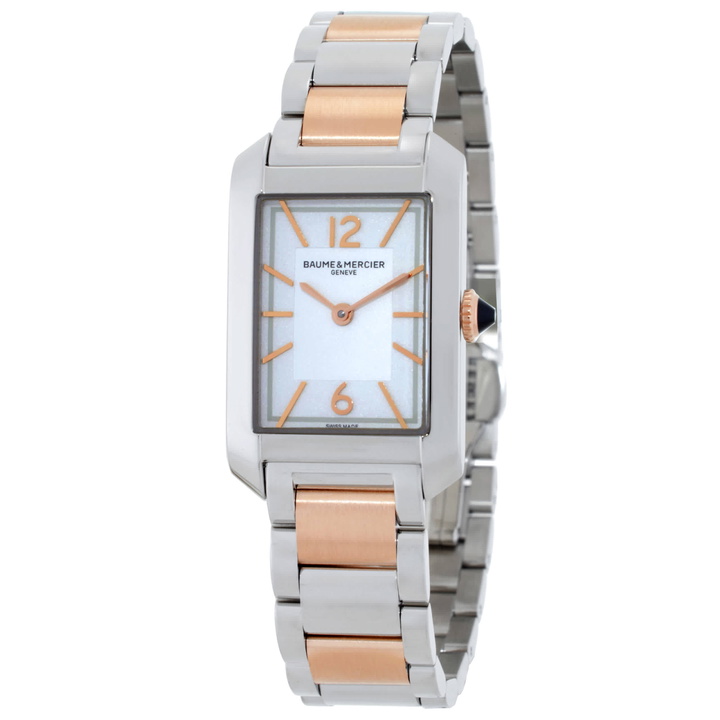 Photo: Baume et Mercier Hampton Quartz White Dial Ladies Watch M0A10751
