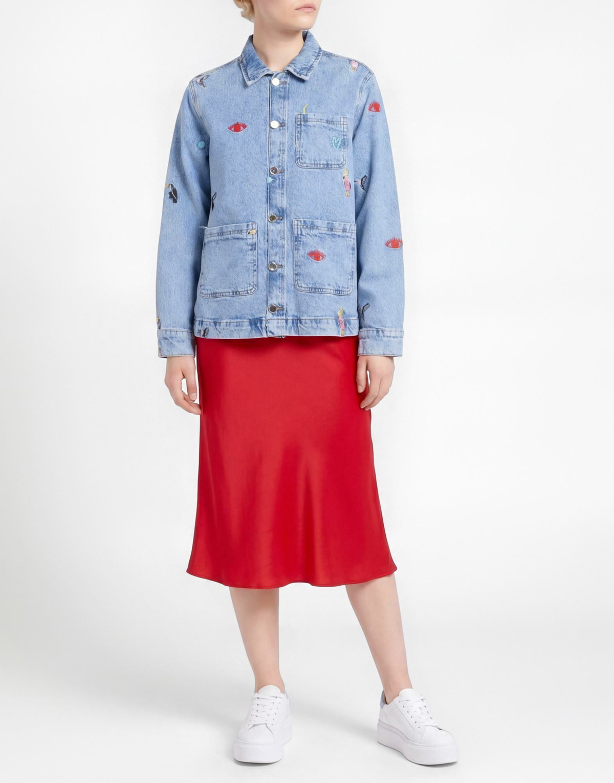 Pieces Womens Denim outerwear in Blue