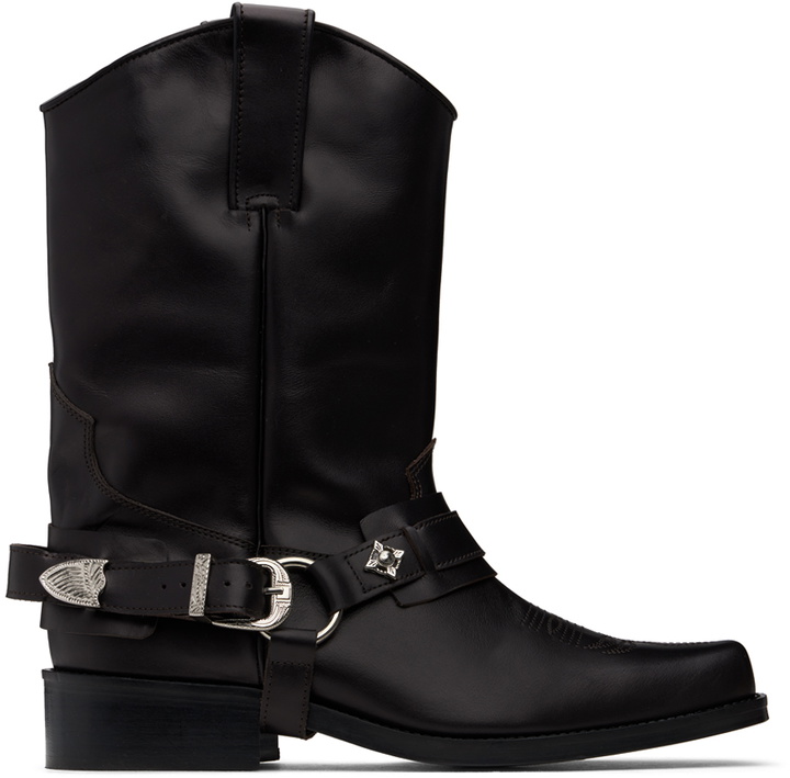 Photo: Toga Virilis SSENSE Exclusive Brown Boots