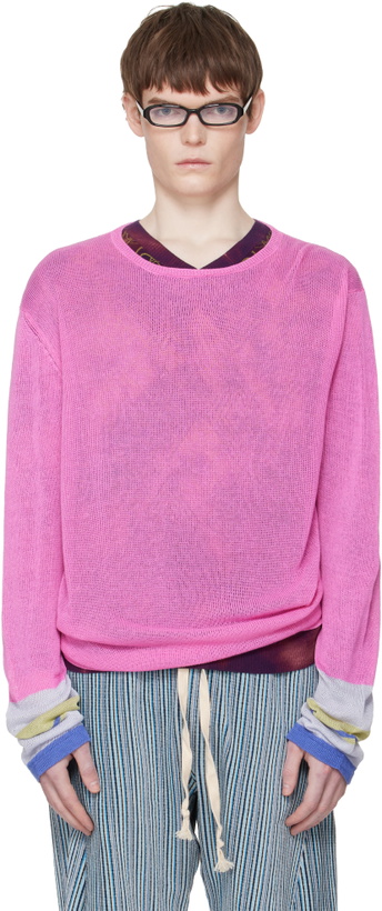 Photo: Edward Cuming Pink Limp Wrist Sweater