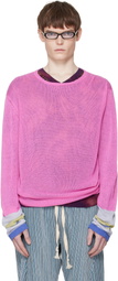 Edward Cuming Pink Limp Wrist Sweater