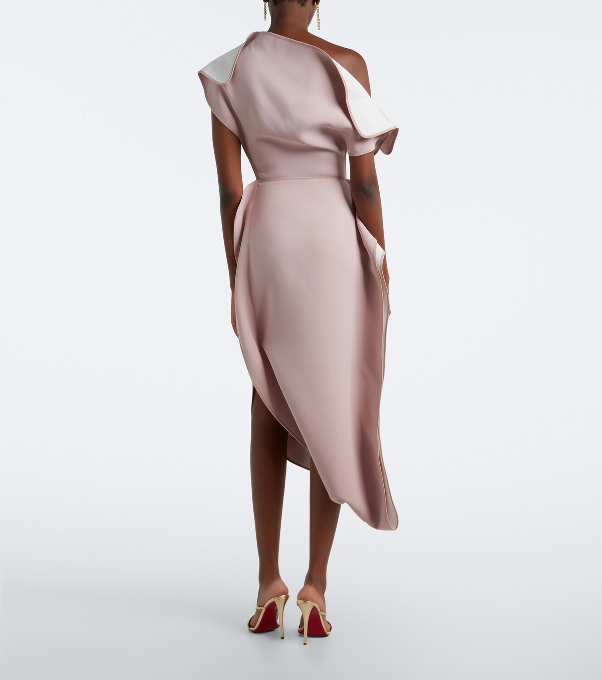 Maticevski Invoke draped asymmetric midi dress