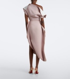 Maticevski Invoke draped asymmetric midi dress