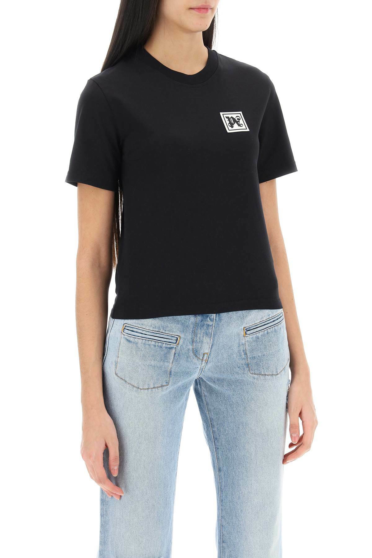 PALM ANGELS palm angels ski club t-shirt Black Palm Angels