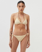 Daily Paper Wmns Reta Mono Bikini Top Brown - Womens - Swimwear