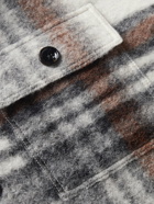 NN07 - Soren Checked Virgin Wool-Blend Overshirt - Neutrals