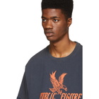 Heron Preston Blue and Orange Public Figure T-Shirt