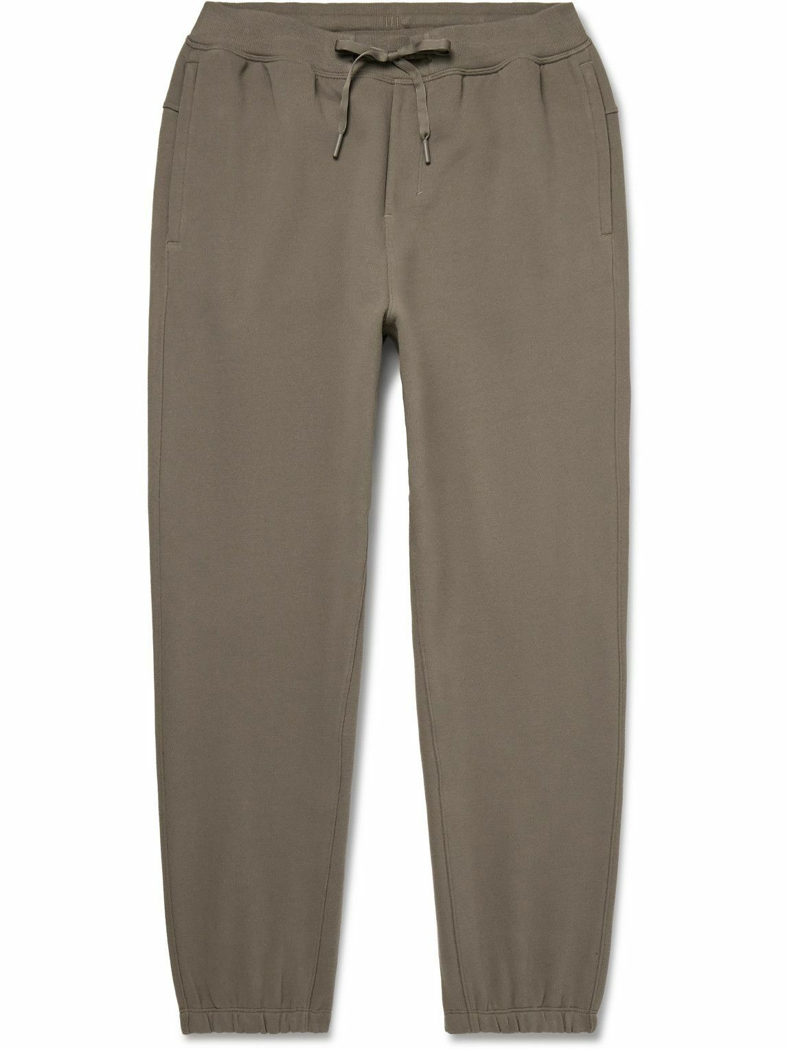 Lululemon - Straight-Leg Double-Knit Textured Cotton-Blend Jersey  Sweatpants - Gray Lululemon