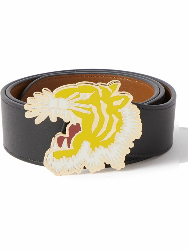 Photo: KENZO - 3cm Reversible Leather Belt - Black