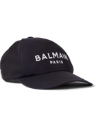 BALMAIN - Logo-Embroidered Cotton-Twill Baseball Cap