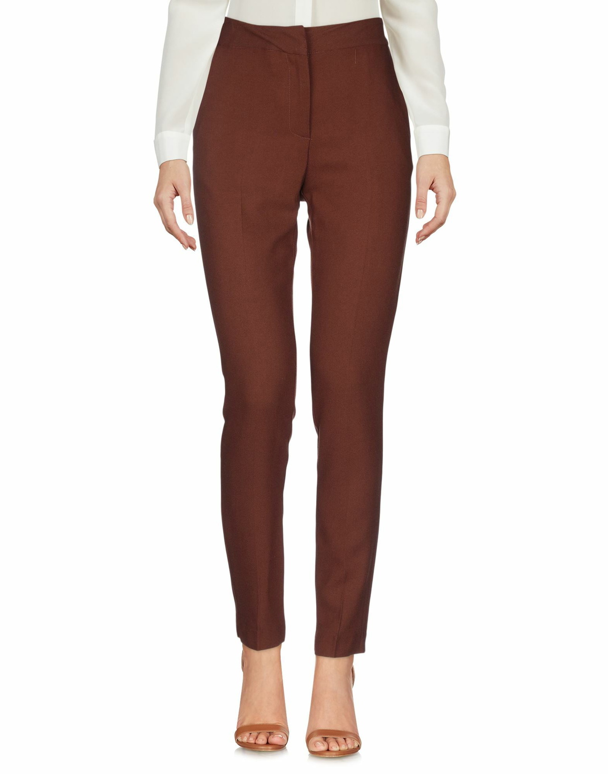 Manila Grace Womens Pants in Brown