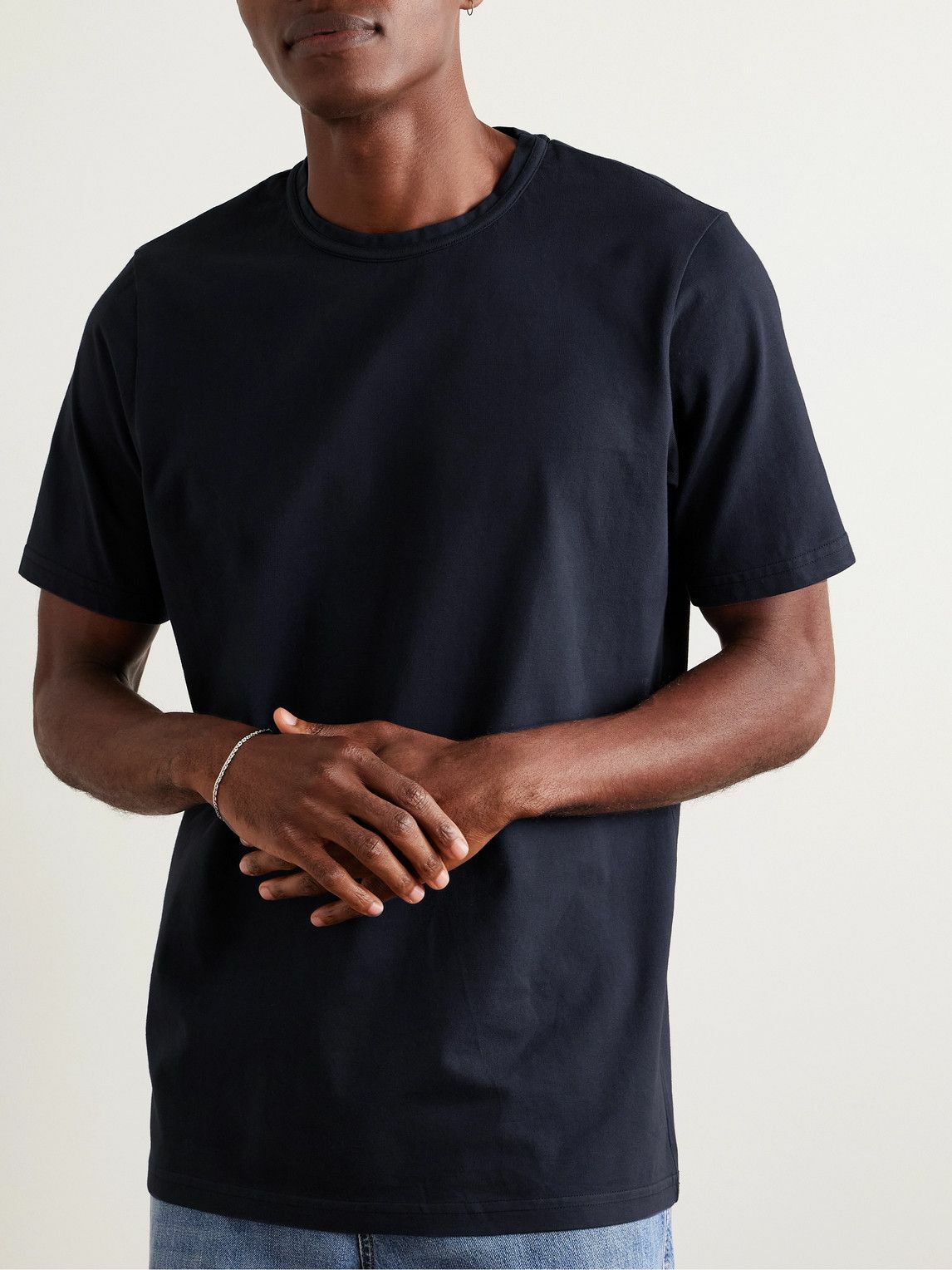 Gabriela Hearst - Bandeira Cotton-Jersey T-Shirt - Blue