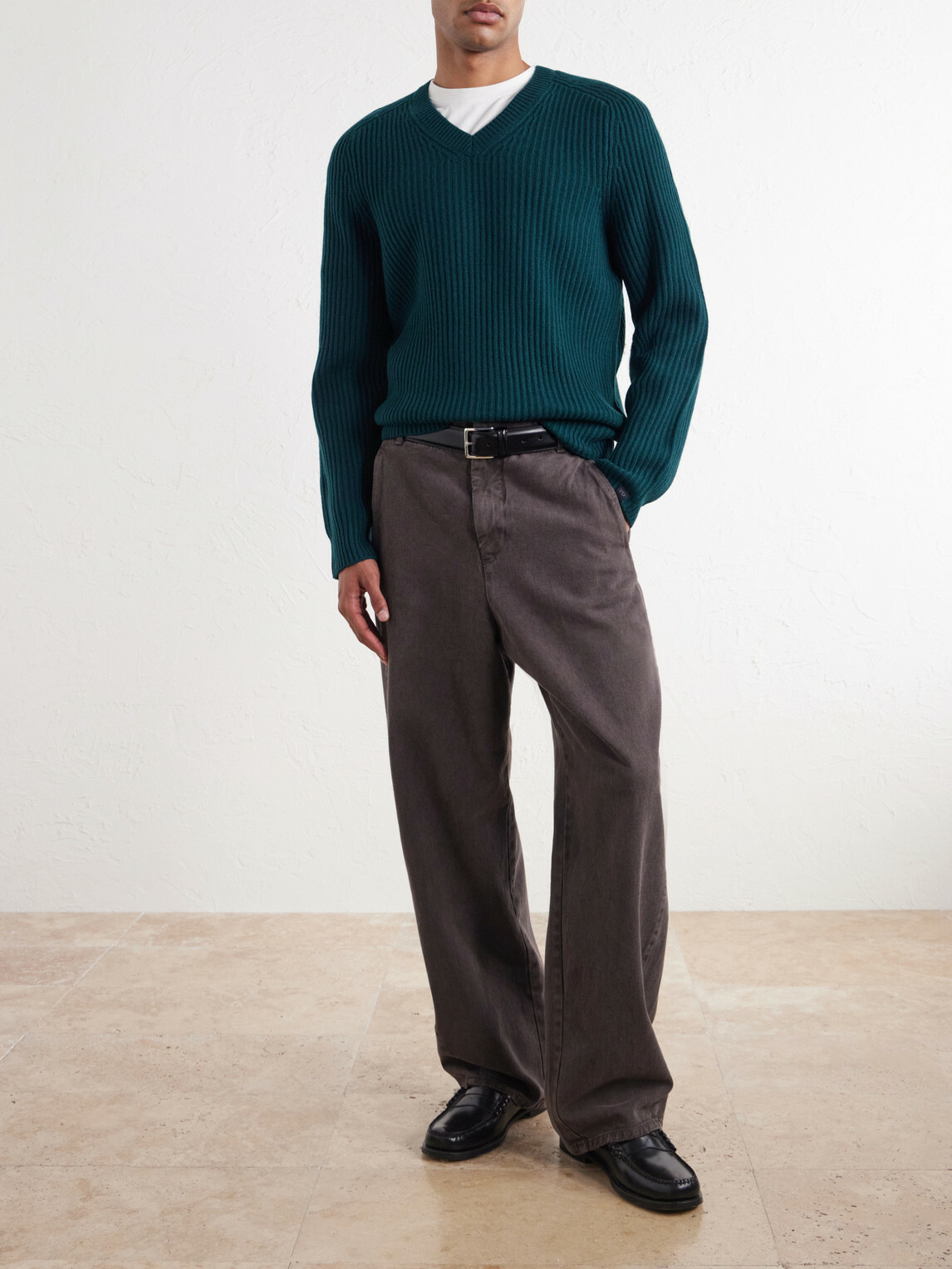 Rag & Bone - Ribbed Wool and Cashmere-Blend Sweater - Green