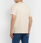 AMI - Logo-Appliquéd Cotton-Jersey T-Shirt - White
