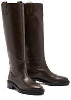 Aeyde Henry Knee-high Leather Boots Brown