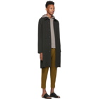 Homme Plisse Issey Miyake Grey Wool-Like Coat