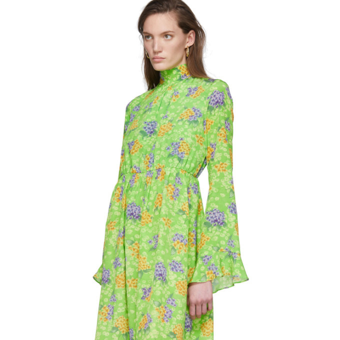 les reveries silk dress Les Reveries Blue Silk Floral Wrap Shirt Dress Les Basics