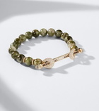 Ananya Chakra 18kt gold beaded bracelet with gemstones