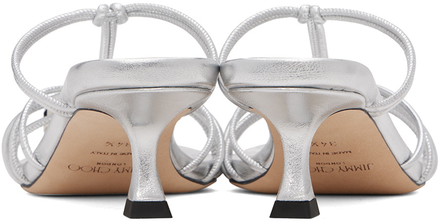Jimmy Choo Silver Jemma 50 Mules Jimmy Choo