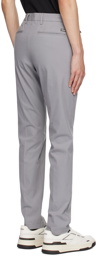 BOSS Gray Slim-Fit Trousers