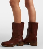 Prada Leather mid-calf boots