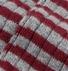 William Lockie - Ribbed Striped Cashmere-Blend Socks - Multi