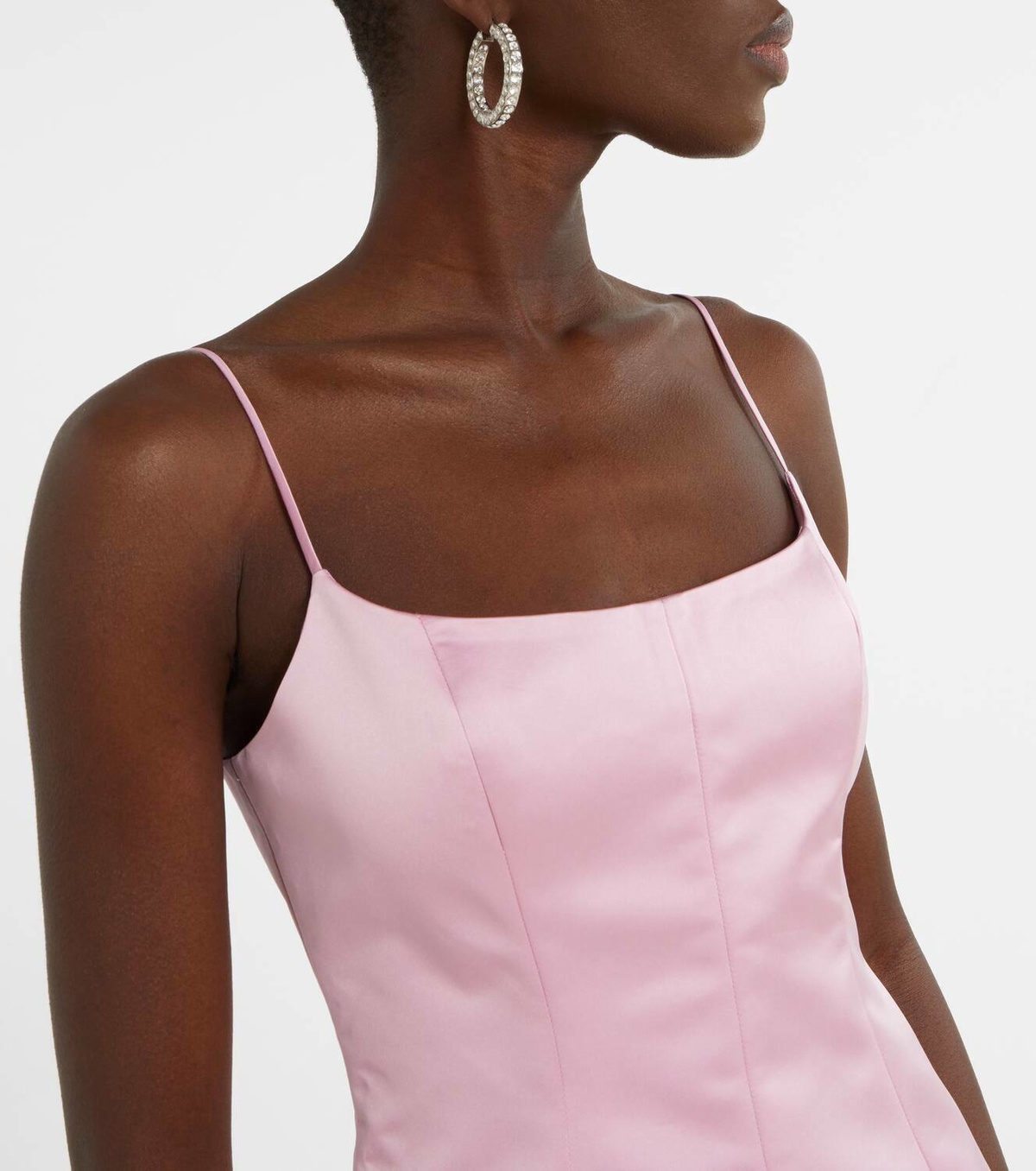 Blumarine Duchess satin mini dress Blumarine Blumarine Duchess satin mini dress Blumarine