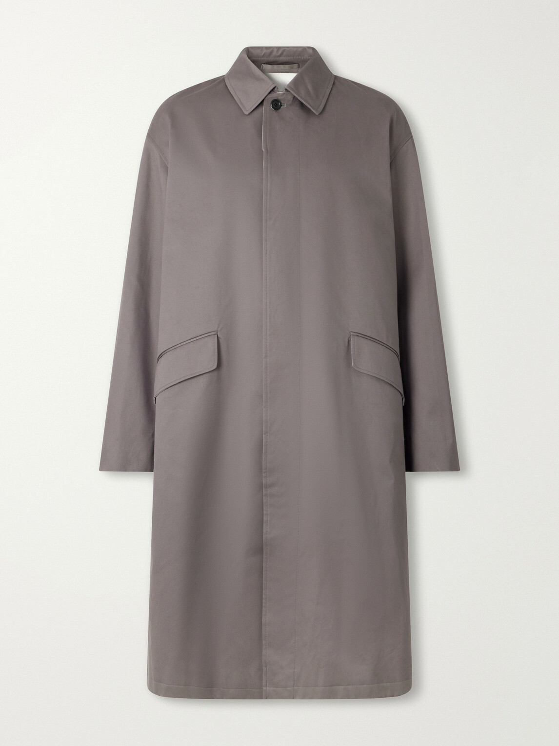 Graphpaper - Railway Cotton-Twill Trench Coat - Gray