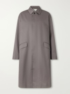 Graphpaper - Railway Cotton-Twill Trench Coat - Gray