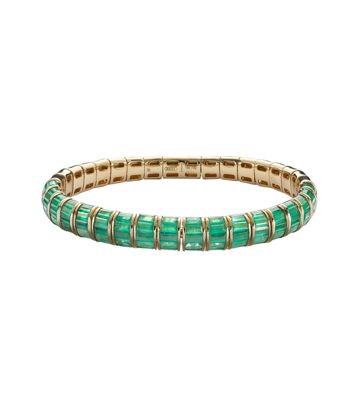 Photo: Shay Jewelry 18kt gold bracelet with emeralds
