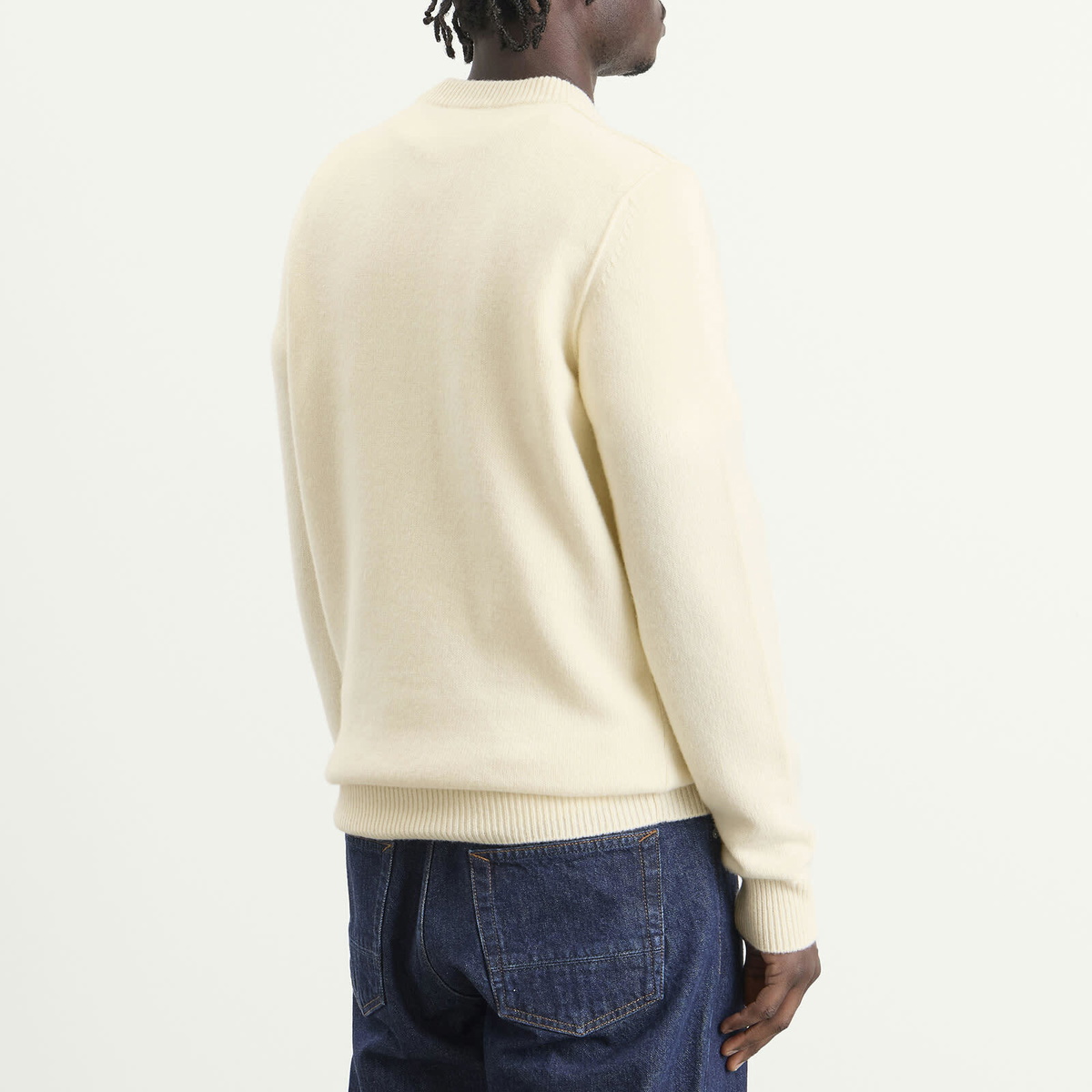 Stone Island Men's Lambswool Jumper in Ivory