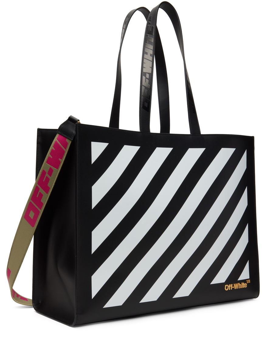 Off-White Hybrid Diagonal Stripe Leather Shoulder Bag