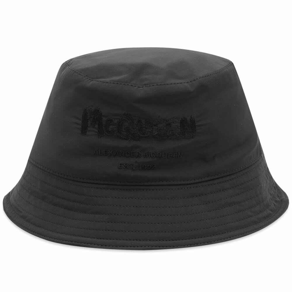 Alexander McQueen Men's Reversible Bucket Hat in Black/Multi Alexander ...