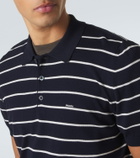 Prada Striped cotton polo shirt