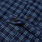A.P.C. Joe Check Overshirt in Dark Navy