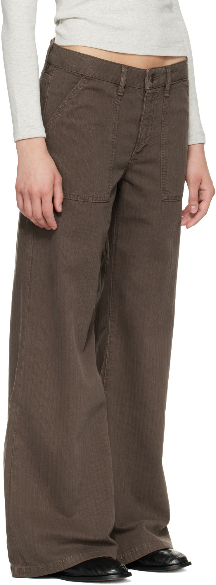 JEANERICA Brown Guell Trousers