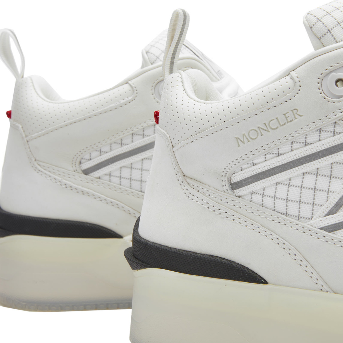 Moncler Men's Pivot Mid Top Sneakers in White Moncler