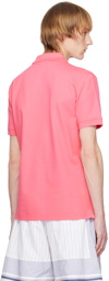 Alexander McQueen Pink Embroidered Polo