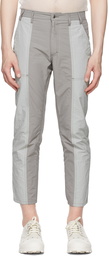 Eckhaus Latta Grey & Pink Blunt Redux Trousers