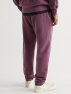 Les Tien - Tapered Garment-Dyed Cotton-Jersey Sweatpants - Purple