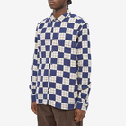 YMC Men's Curtis Check Shirt in Navy