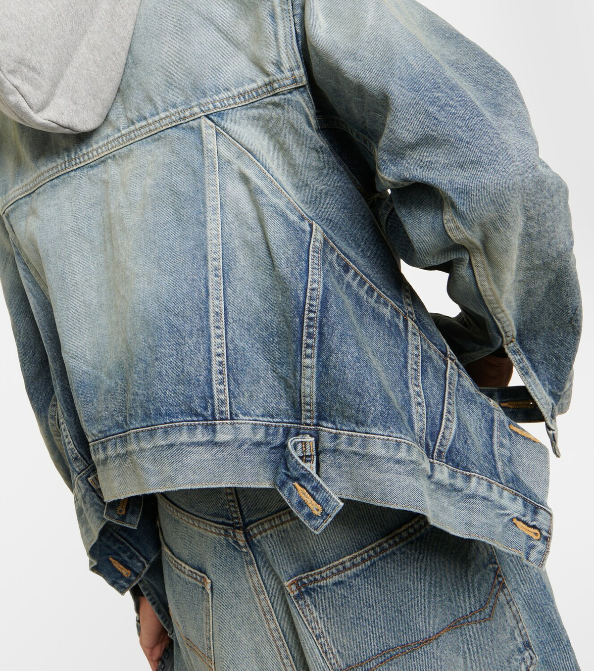 Balenciaga Asymmetric denim jacket Balenciaga