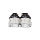 Golden Goose White and Metallic Superstar Sneakers