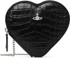 Vivienne Westwood Black Heart Crossbody Bag