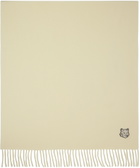 Maison Kitsuné Off-White Bold Fox Head Patch Scarf