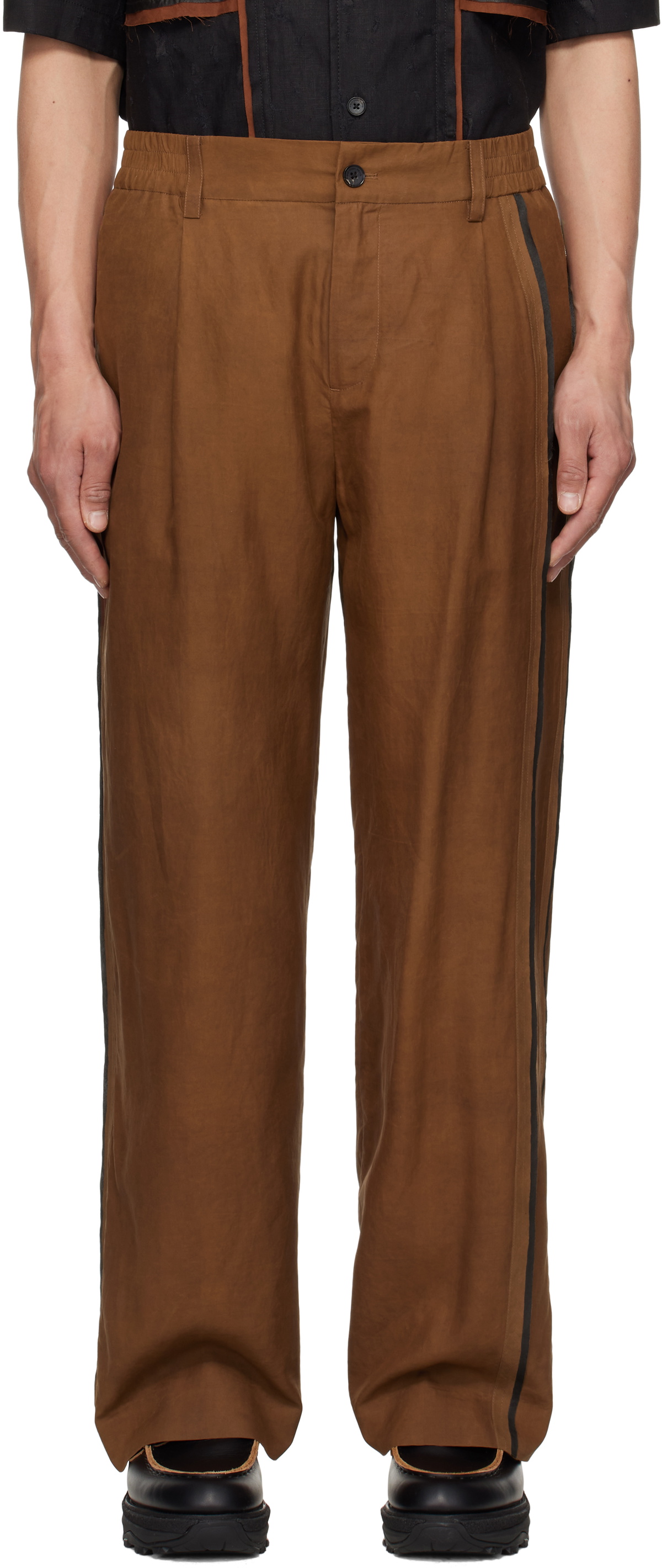 Feng Chen Wang Black Convertible Trousers Feng Chen Wang