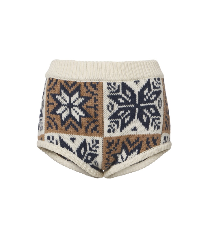 Photo: Magda Butrym Jacquard wool and cashmere shorts