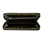 Prada Black and Yellow Saffiano Active Wallet
