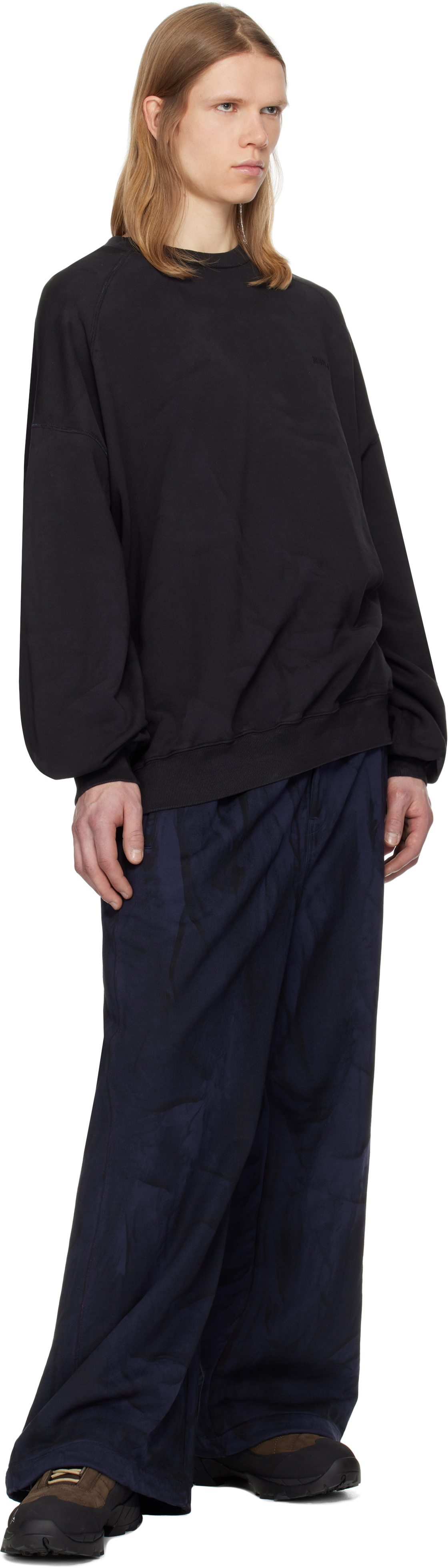 Juun.J Black New Dyeing Sweatshirt
